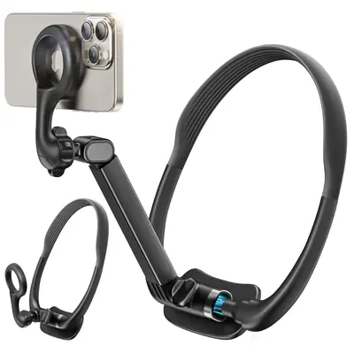 Magnetic Neck Hanging Phone Holder, Magnetic Neck Hanging Phone Holder with Phone Lanyard, Phone Accessories for Men & Women