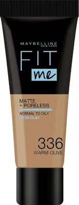 Maybelline Fit Me Matte + Poreless Liquid Foundation 336 Warm Olive 30ml