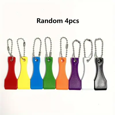 Random Color Lottery Scratcher Tool Keychain Pendant, 4 Counts Lottery Ticket Scratcher, Lottery Ticket Scratcher Tool Key...
