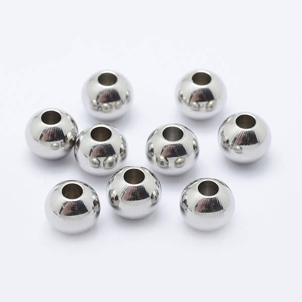 Tarnish Resistant 201 Stainless Steel Beads