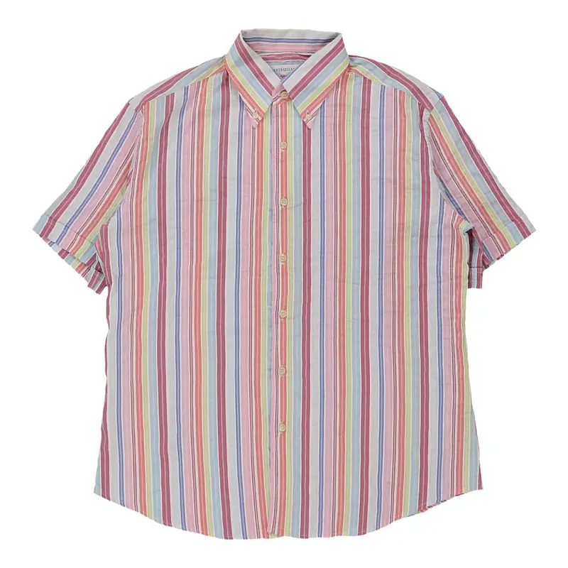 Trussardi Short Sleeve Shirt - 2XL Multicoloured Cotton | Size: xx-large