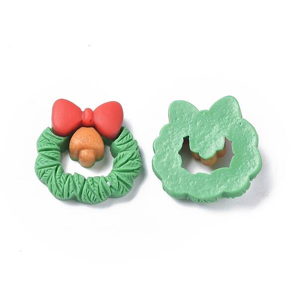 Christmas Theme Opaque Resin Cabochons