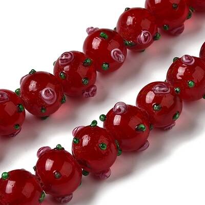 Handmade Bumpy Lampwork Beads Strands