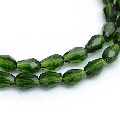 Transparent Glass Bead Strands