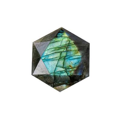 Natural Labradorite Healing Star of David Ornament