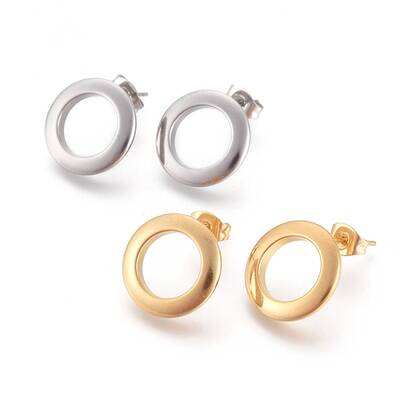 304 Stainless Steel Stud Earrings