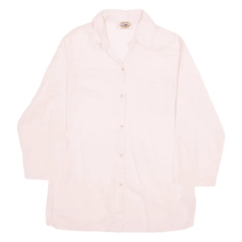 PUSSER'S Plain Shirt Pink Long Sleeve Womens XS