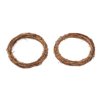 Circle Shape Rattan Vine Branch Wreath Hoop