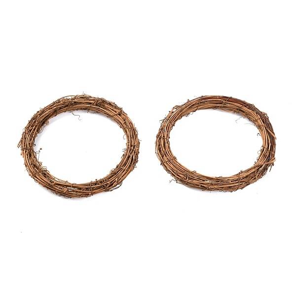 Circle Shape Rattan Vine Branch Wreath Hoop