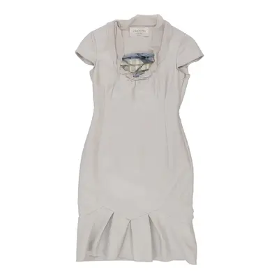Valentino Sheath Dress - Small Grey Wool Blend | Size: small