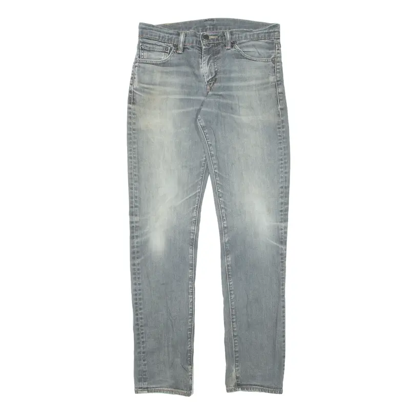 LEVI'S 511 Jeans Grey Denim Skinny Straight Mens W30 L32