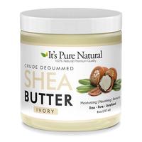 It's Pure Natural Crude Degummed African Ivory Shea Butter Body Moisturizer - 8 oz for Dry Skin and Eczema Body Care Moisturi...