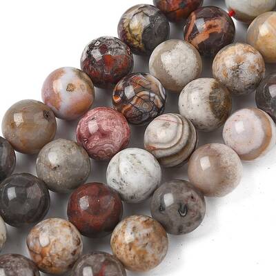 Natural Mexican Lace Agate Beads Strands