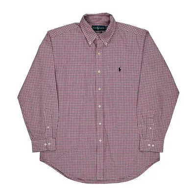 Classic Fit Ralph Lauren Checked Shirt - Large Multicoloured Cotton
