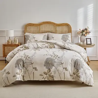 Bedding Set, 3 Counts/set Including 1 Count Duvet Cover & 2 Counts Pillowcase without Filler, Soft Comfortable Bedding Set fo...