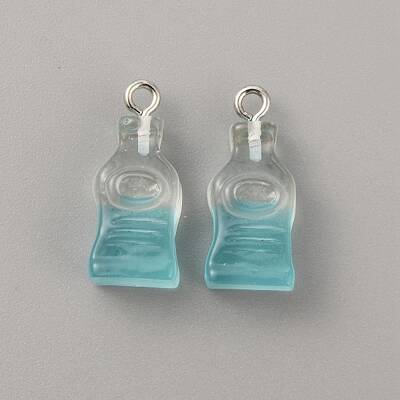 Gradient Color Transparent Resin Pendants