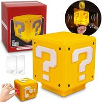 Super Bros-Mini Question Block Night Light,Bedside Lamp, Desklamp for Kids and Fans, Birthday Gift, Holiday Gift,Equipped wit...