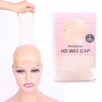 IDHERE Hair 2 Pieces HD Wig Caps for Women Thin and Transparent Wig Cap For Lace Front Wig Breathable High-Elastic Stretchy S...