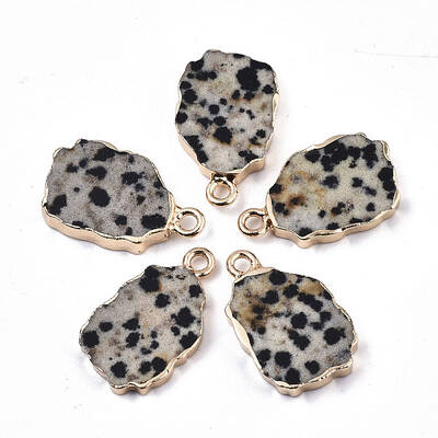 Natural Dalmatian Jasper Pendants