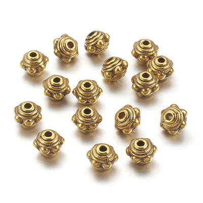 Tibetan Style Alloy Spacer Beads