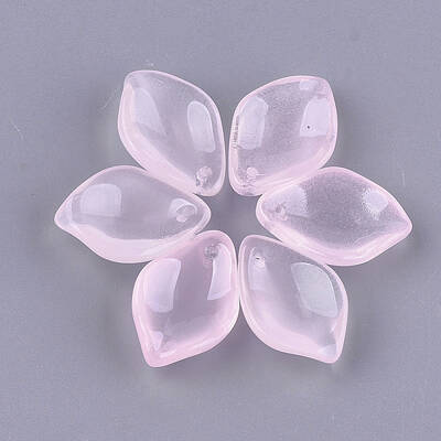 Transparent Spray Painted Glass Pendants