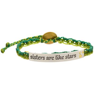 Sisters are Like Stars Handwoven Bracelet - Pink