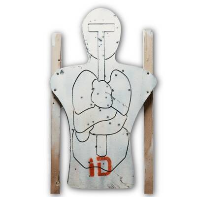ID Anatomical Torso Infinity Target, Self-Healing targets for target practice lasts up to 7000 rounds
