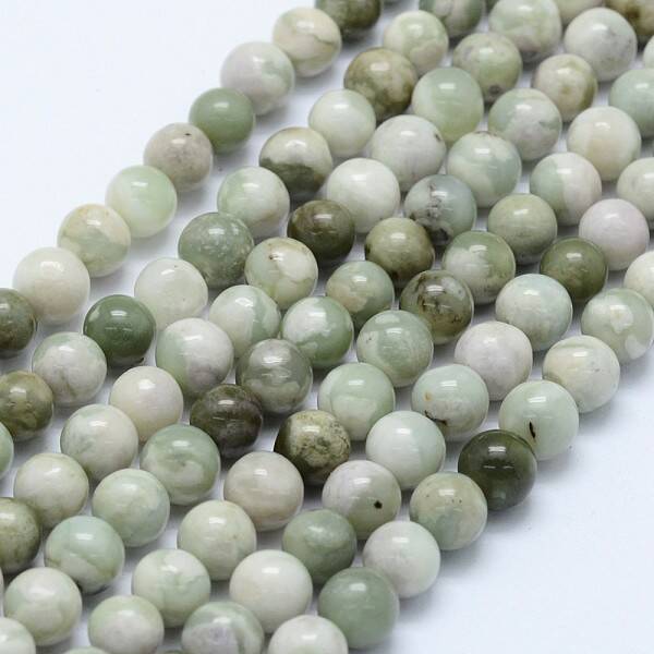 Natural Peace Jade Beads Strands