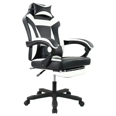 KKTONER Ergonomic Gaming Chair for E-Sport Racing Computer Swivel Height Adjustable with Armrest High Back Headrest and Lumba...