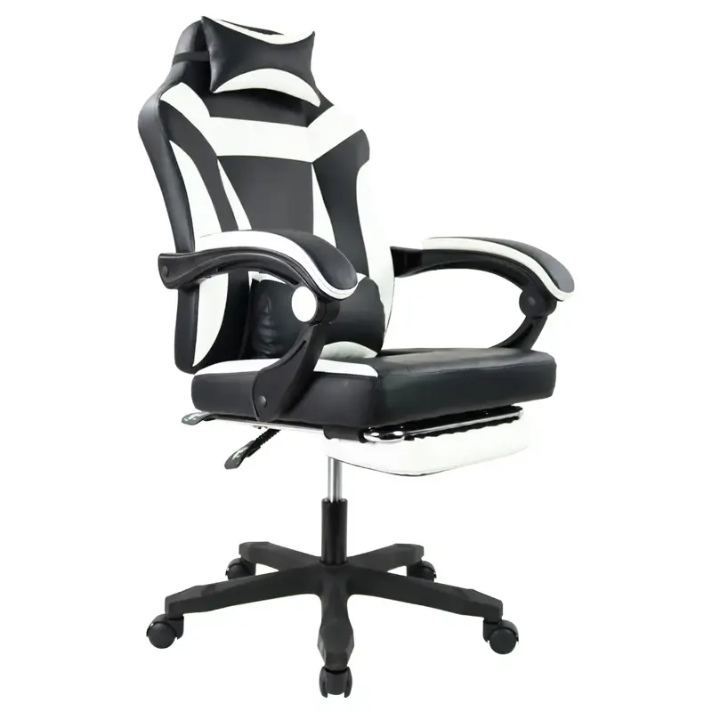 KKTONER Ergonomic Gaming Chair for E-Sport Racing Computer Swivel Height Adjustable with Armrest High Back Headrest and Lumba...