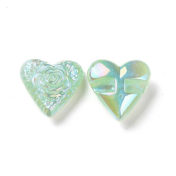 Rainbow Iridescent Plating Acrylic Beads