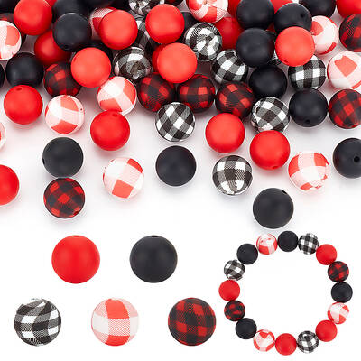 5 Style Silicone Beads