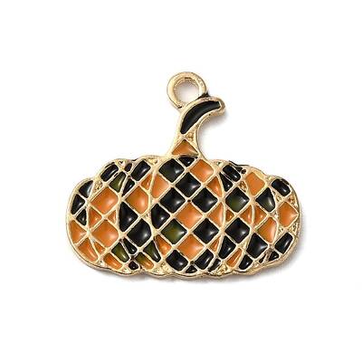 Thanksgiving Day Golden Tone Alloy Enamel Pendants
