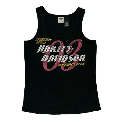 Harley Davidson Graphic Vest - XL Black Cotton Blend