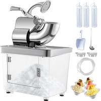 VEVOR 110V Commercial Ice Crusher 440LBS/H, ETL Approved 300W Electric Snow Cone Machine with Dual Blades, Stainless Steel Sh...
