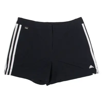 ADIDAS Womens Sports Shorts Black UK 12 W30