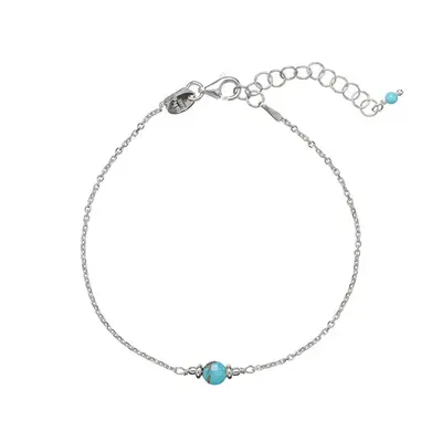Alisia Delicate silver bracelet with turquoise AL3869-Silver-Turquoise