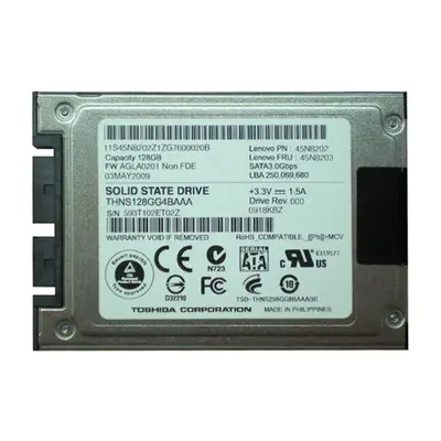 45N8202 IBM 128GB Multi-Level Cell SATA 3Gb/s 1.8-Inch Solid State Drive