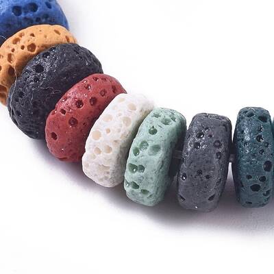 Natural Lava Rock Beads Strands