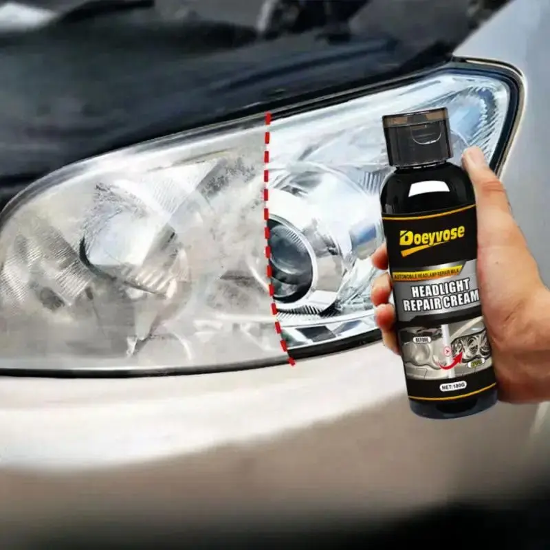 Doeyvose Car Headlight Repair Polish, Headlight Repair Refurbished Cream, Professional Headlight Repair Scratch Liquid, Car H...