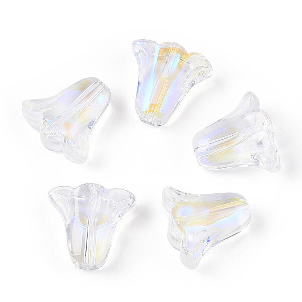 Transparent Electroplate Glass Beads