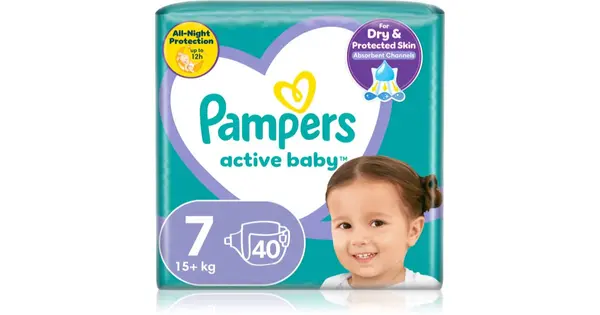 Pampers Active Baby size 7 disposable diaper 15+ kg 40 pieces
