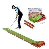 VEVOR Golf Putting Mat, 5 Hole Indoor Golf Putting Green, Wrinkle-Free Golf Training Aid, Mini Golf Set  with Auto-Ball Retur...