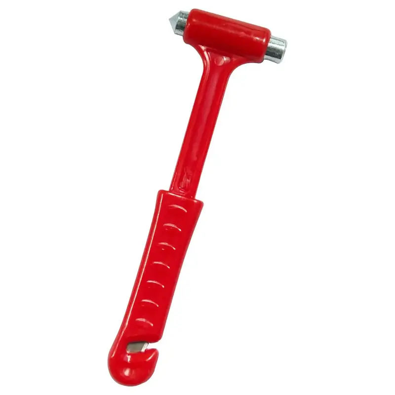 3 In 1 Vehicle Safety Hammer, Multifunctional Long Handle Automotive Hammer with Seat Belt Cutter, Car Emergency Escape Too...