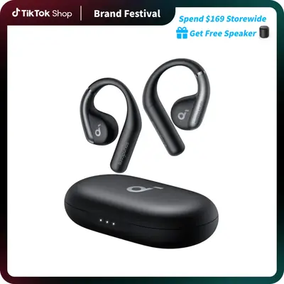 [Renewed] soundcore by Anker, AeroFit Open-Ear Headphones, Ultra Comfort, Snug Fit, Ergonomic Ear Hook, Balanced Sound, IPX7 ...