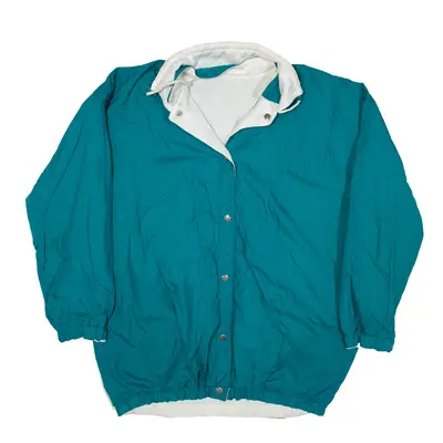Reversible Jacket Green Nylon Womens XL
