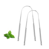 tongue scraper,metal tongue scraper for adults,Stainless Steel tongue scraper,Reduce Bad Breath and Fresher Breath (2 Pack, U...
