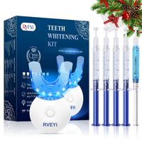 Teeth Brightening Kit, 1 Box LED Teeth Light & 5 Counts Urea Peroxide Tooth Gel, Teeth Brightener, Suitable for Giving Gifts ...