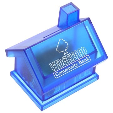 100 Customized Happy Home House Bank - Twist Cap