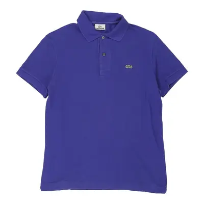 Lacoste Polo Shirt - Small Blue Cotton